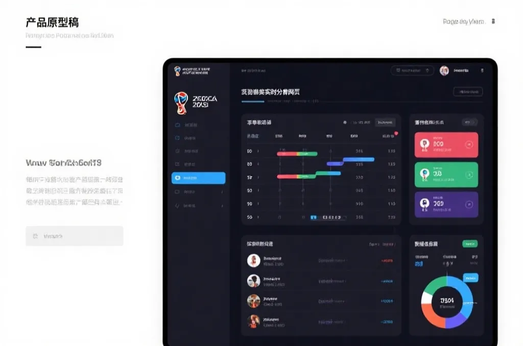 世界杯实时比分页面信息架构示意图